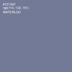 #727A97 - Waterloo  Color Image